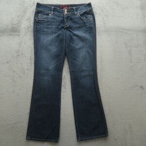 ELLE Jeans Women's Size 10R Blue Low-Rise Bootcut Denim Pants 33" Inseam